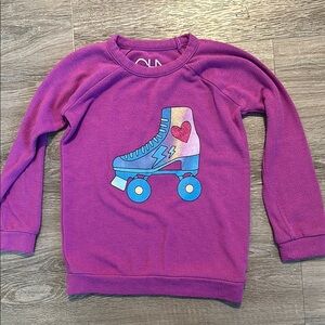 Chaser Purple Kids Sweater with Roller Skate Design